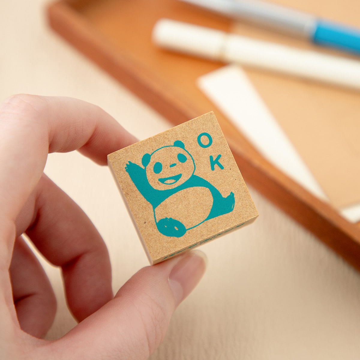 パンダコパンダ スタンプ緑 (OK) | どんぐり共和国そらのうえ店