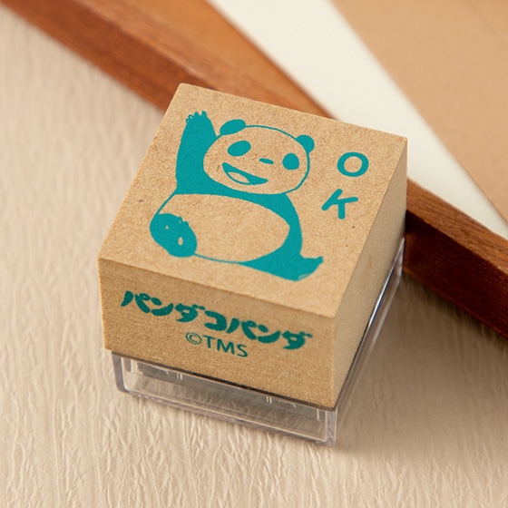 くーＫこスタンプ［Ａ］ぱんだスタンプ パンダコパンダ スタンプ緑 (OK) | どんぐり共和国そらのうえ店