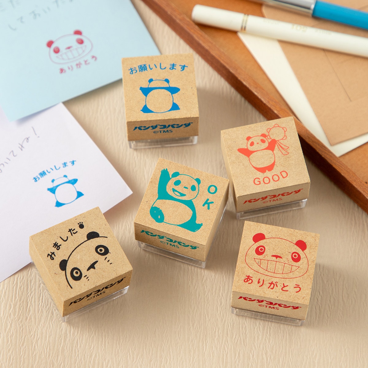 パンダコパンダ スタンプ青 (お願いします) | どんぐり共和国そらのうえ店