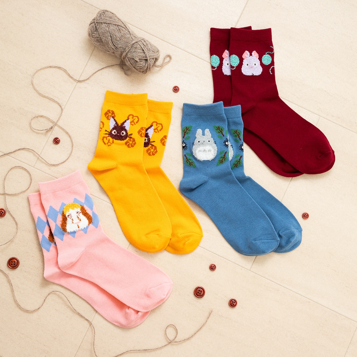 魔女の宅急便 部分マシュマロ 23-25cm (イエロー) | どんぐり共和国