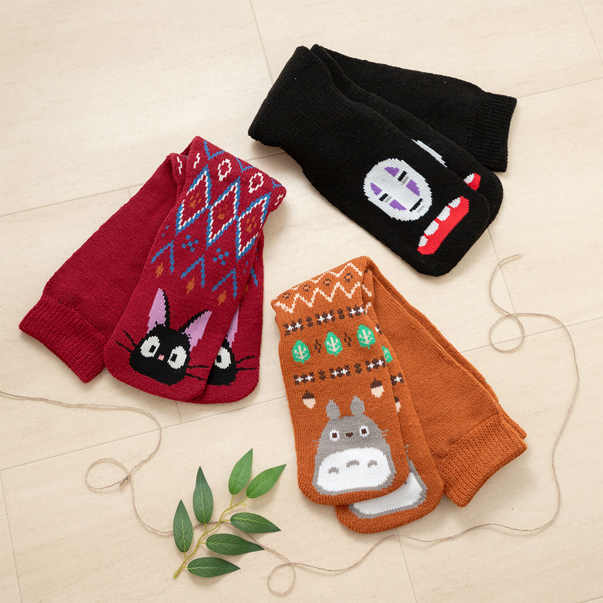 どんぐり となりのトトロ 毛布ソックス キャラメル 22-26cm | どんぐり