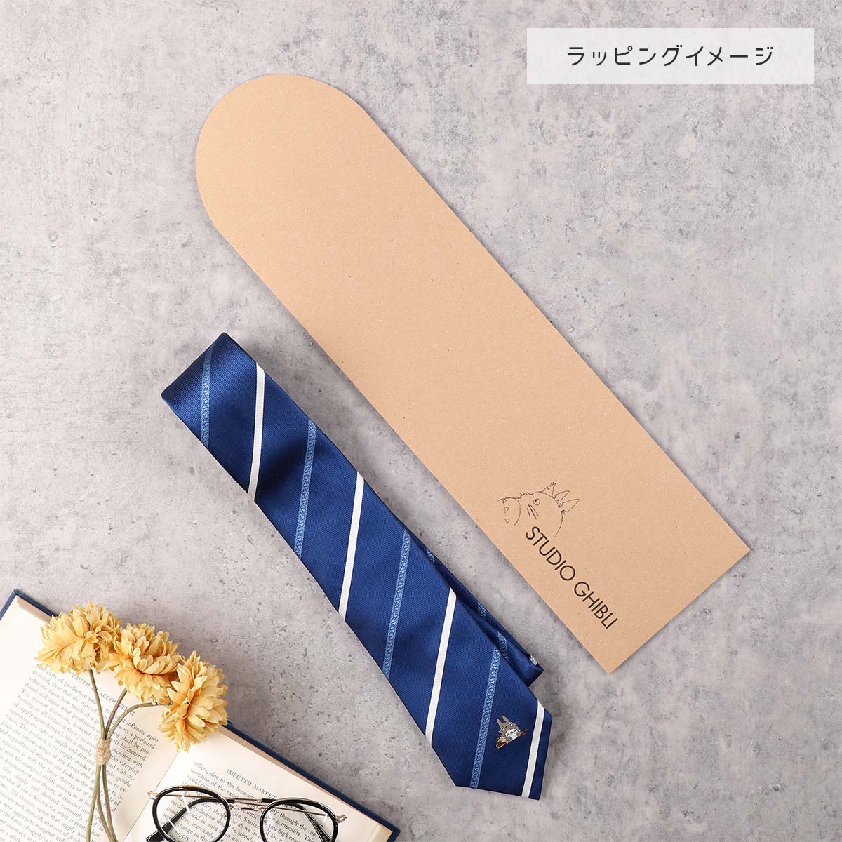 となりのトトロ ネクタイ 26SS サークルドット ネイビー | どんぐり