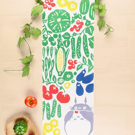 となりのトトロ 本染め手拭い 夏野菜 | どんぐり共和国そらのうえ店