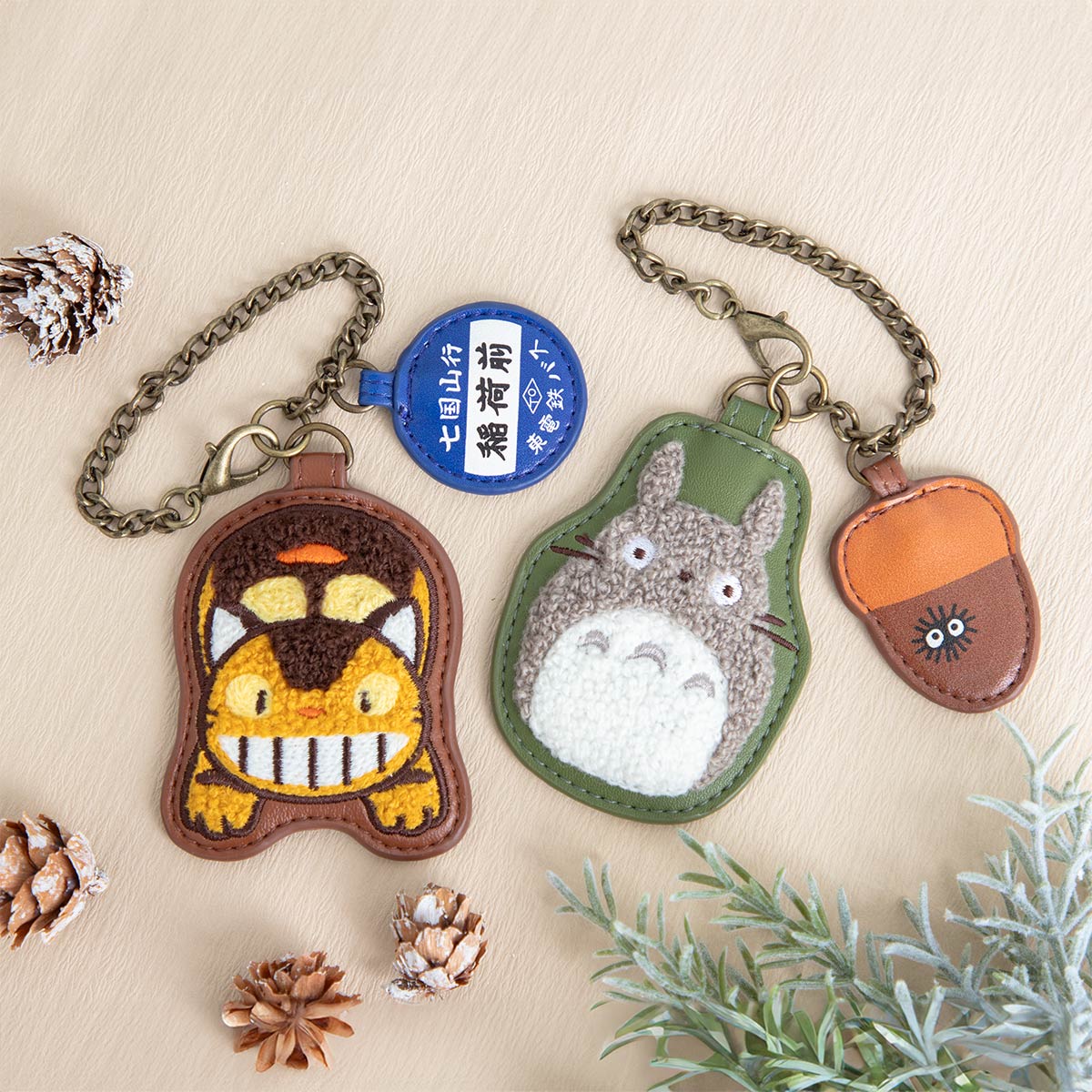 となりのトトロ ほこモコ刺繍シリーズ バッグチャーム 大トトロ