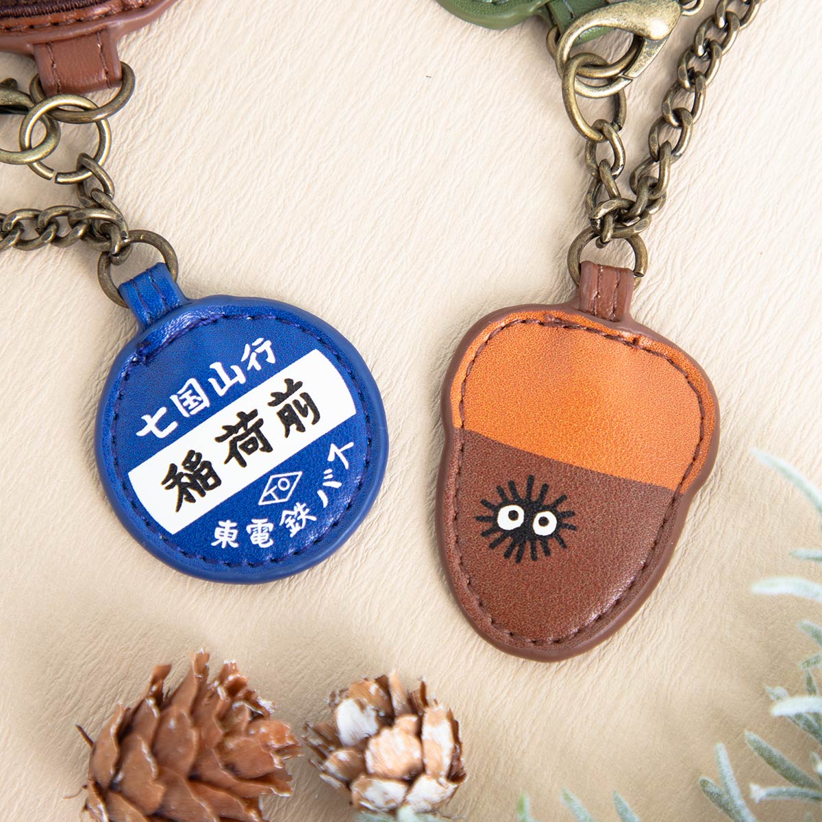 となりのトトロ ほこモコ刺繍シリーズ バッグチャーム ネコバス