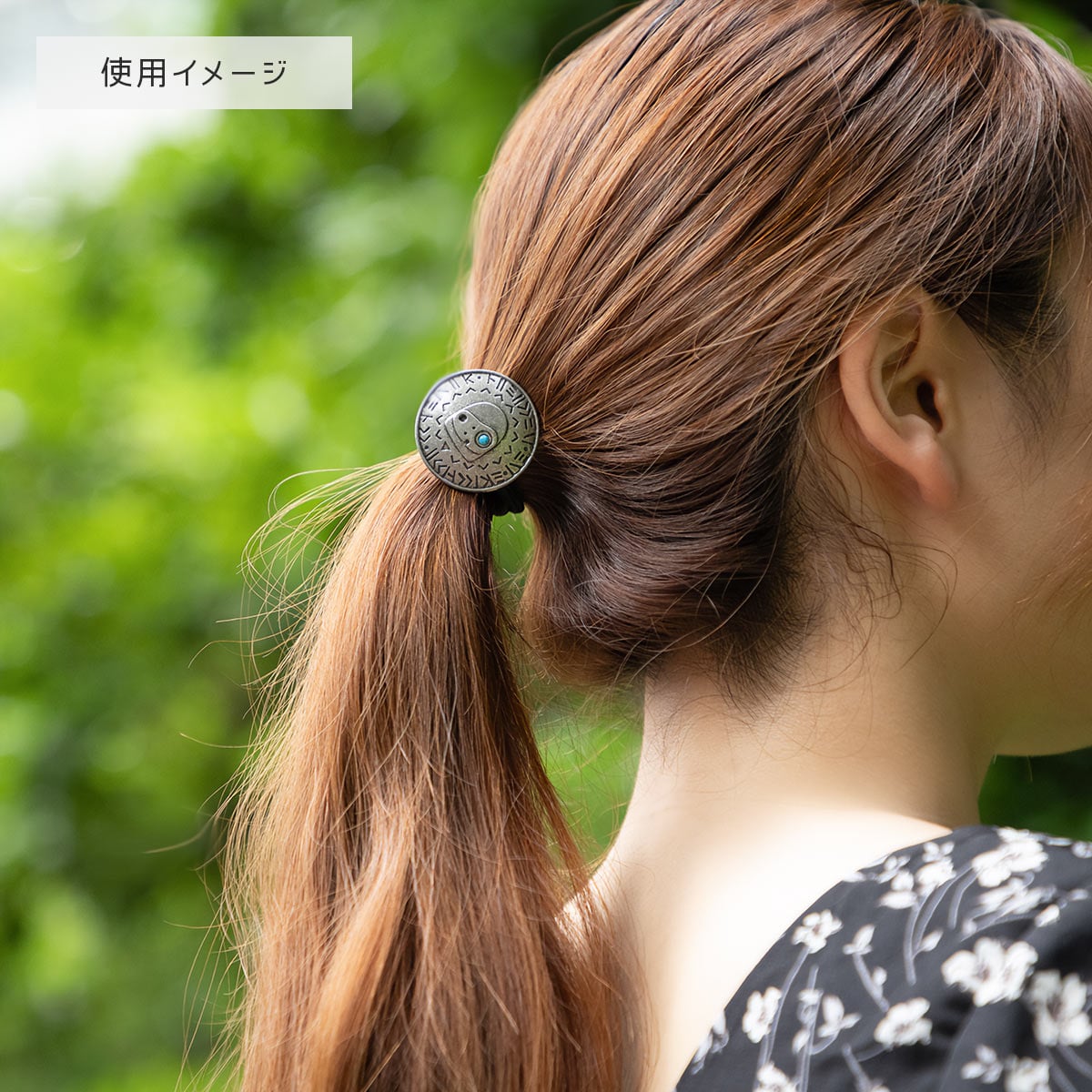 ヘアゴム No.220 GBL】風の谷のナウシカ コンチョヘアゴム 王蟲ブルー | どんぐり