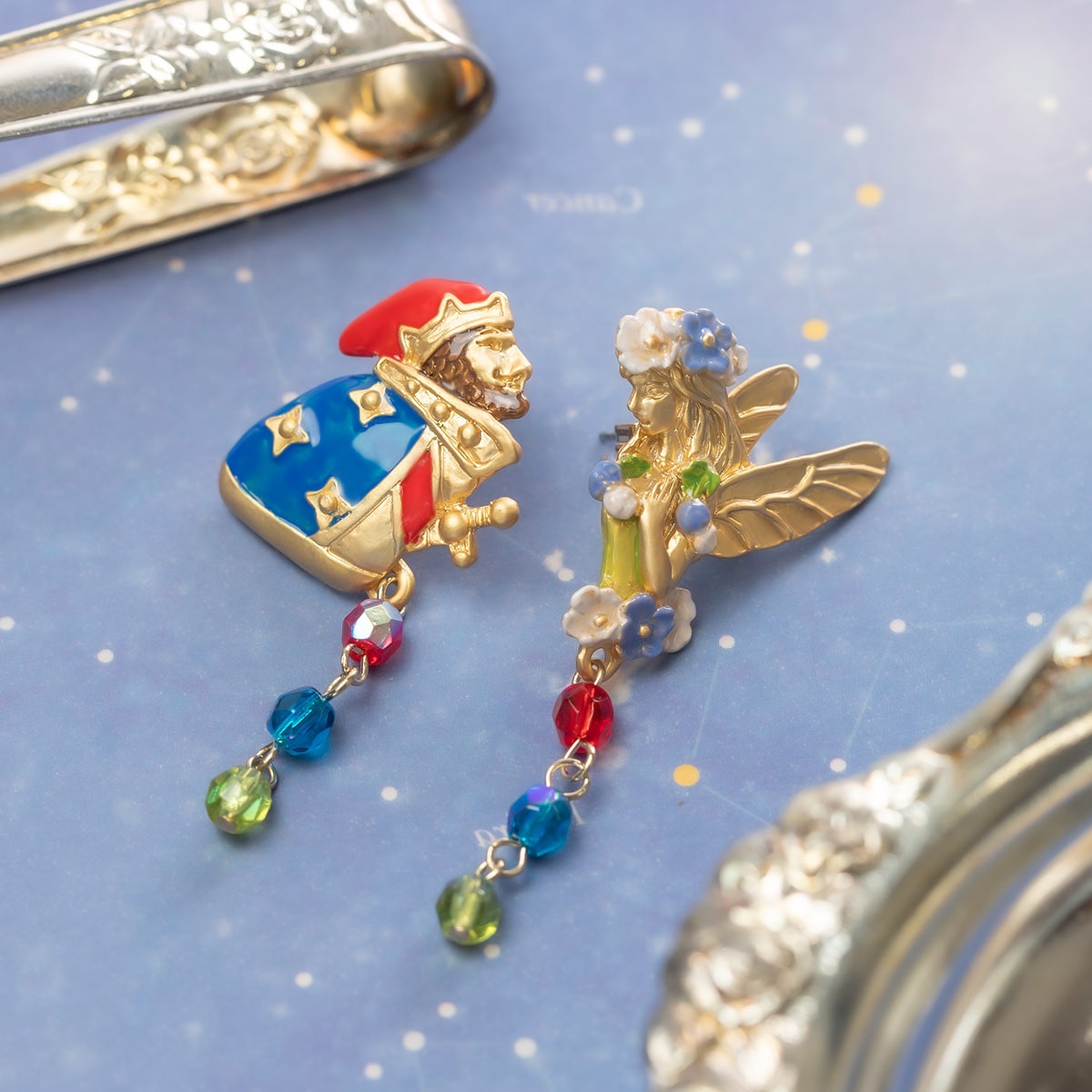 耳をすませば 輝く鉱石 ピアス ジブリ 【公式通販】