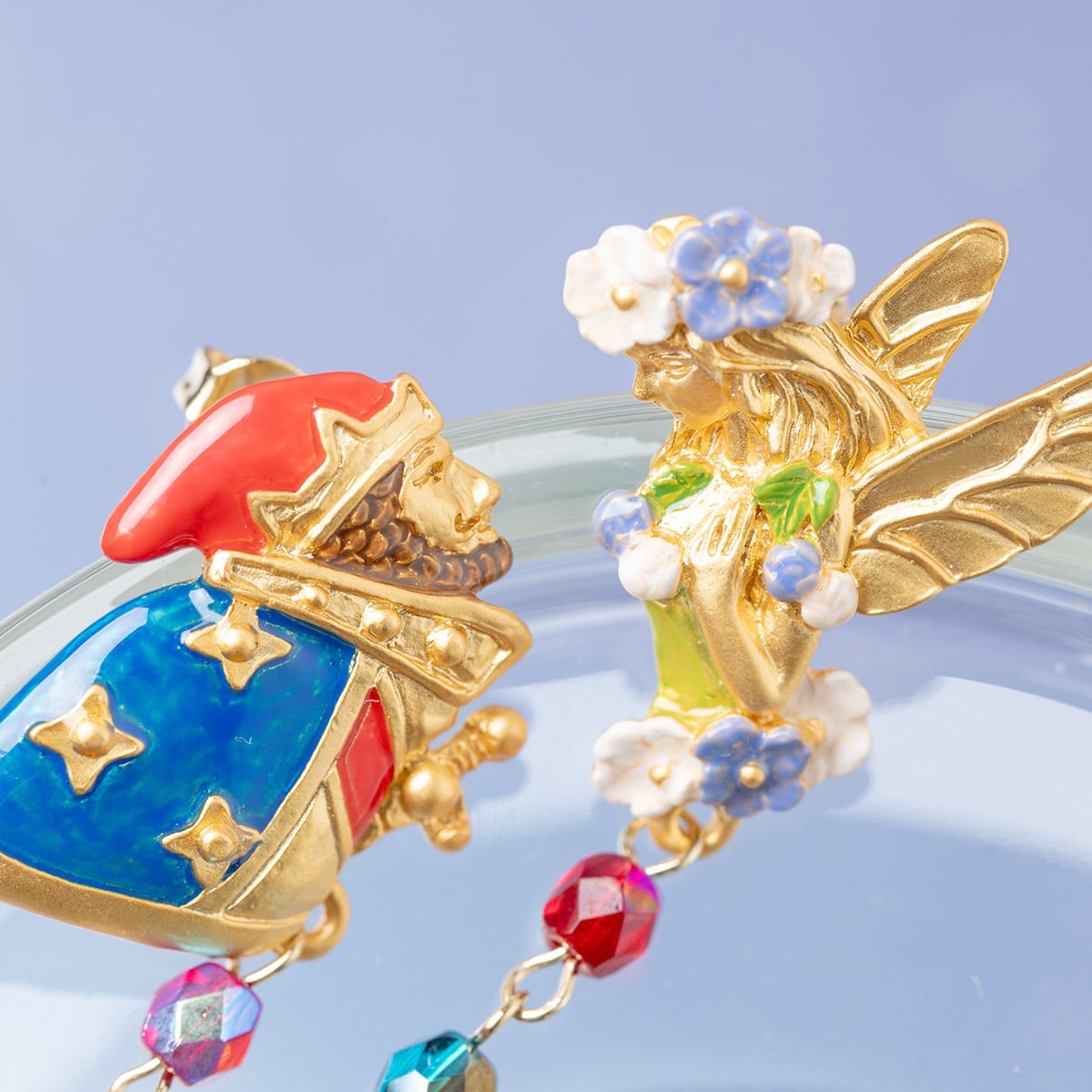 Luna ドロップピアス, クリスタル・パール, アシンメトリー