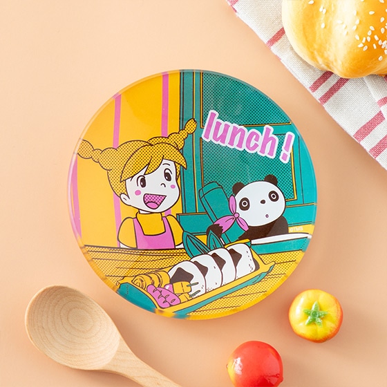 パンダコパンダ ヤミーなガラスミニ皿 竹筒お弁当