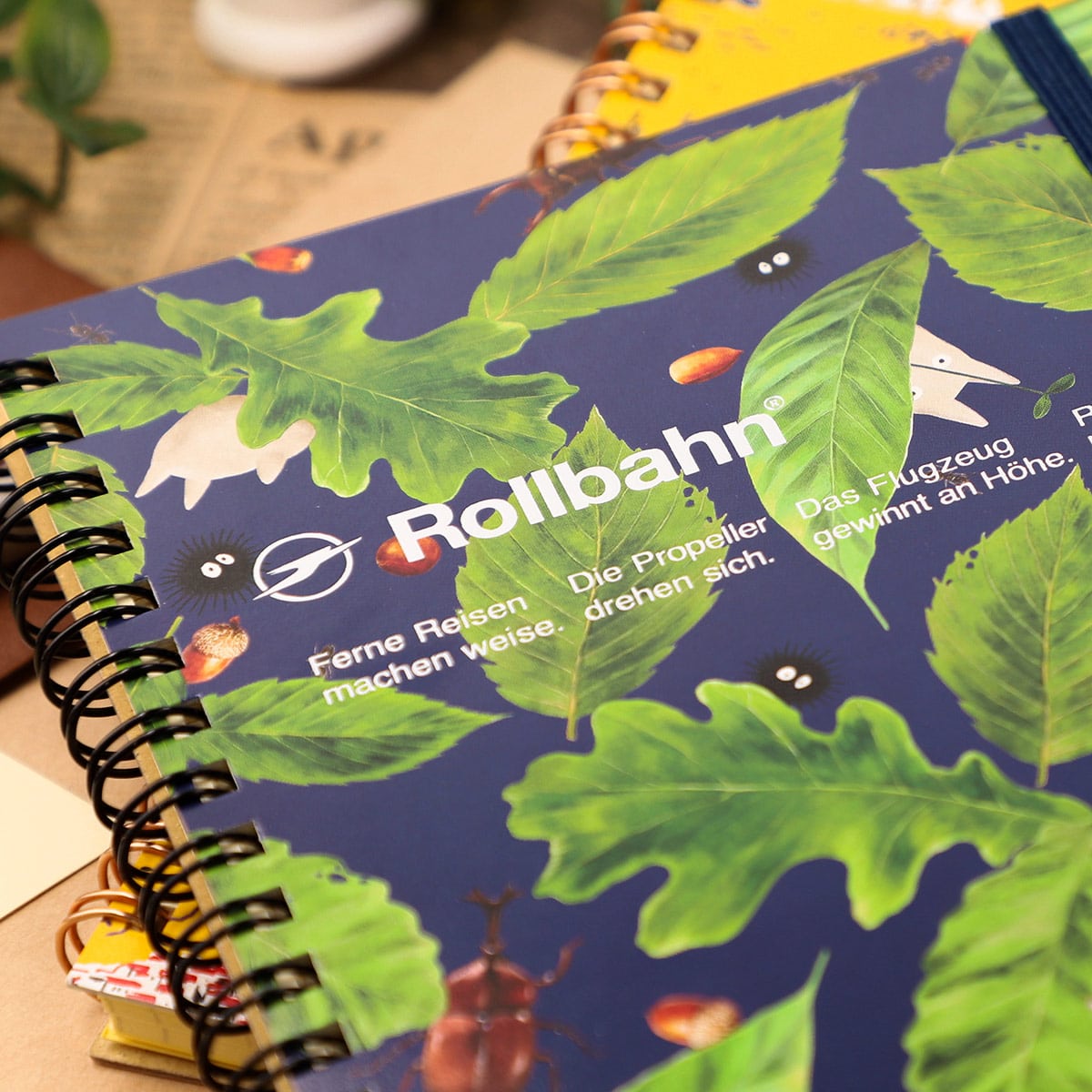 GBL】となりのトトロ ロルバーン ポケット付メモ L (どんぐり葉っぱ