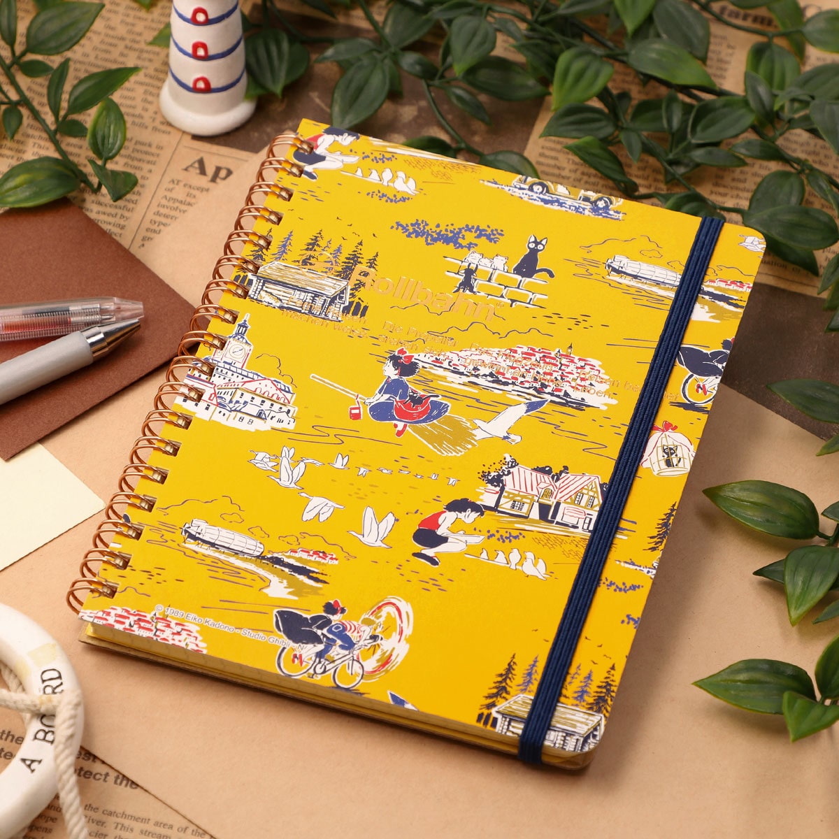 GBL】魔女の宅急便 ロルバーン ポケット付メモ L (コリコの思い出