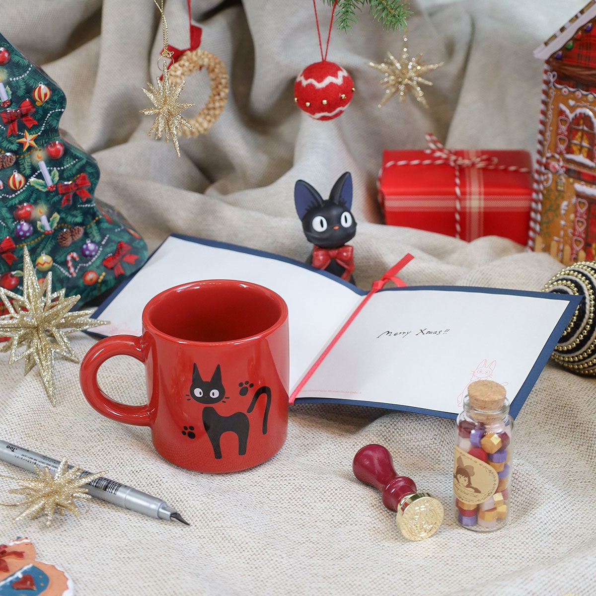 12/6(土)午前10時発売予定》魔女の宅急便 ジジの赤いマグカップ