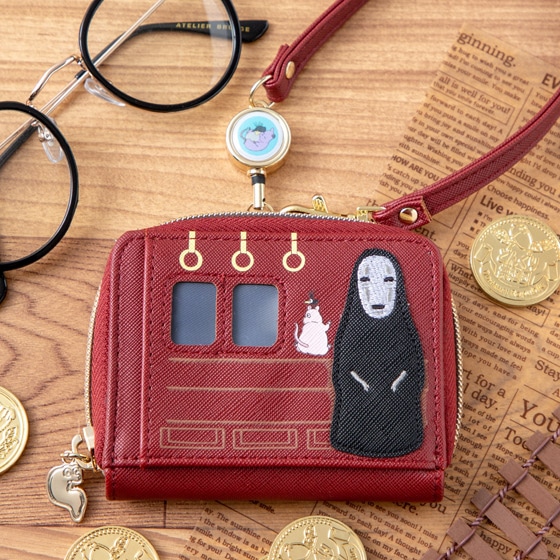 千と千尋の神隠し カードコレクション カードケース ナウシカ 耳をすませば 新品 千と千尋の神隠し リール付きコインカードケース 海原電鉄