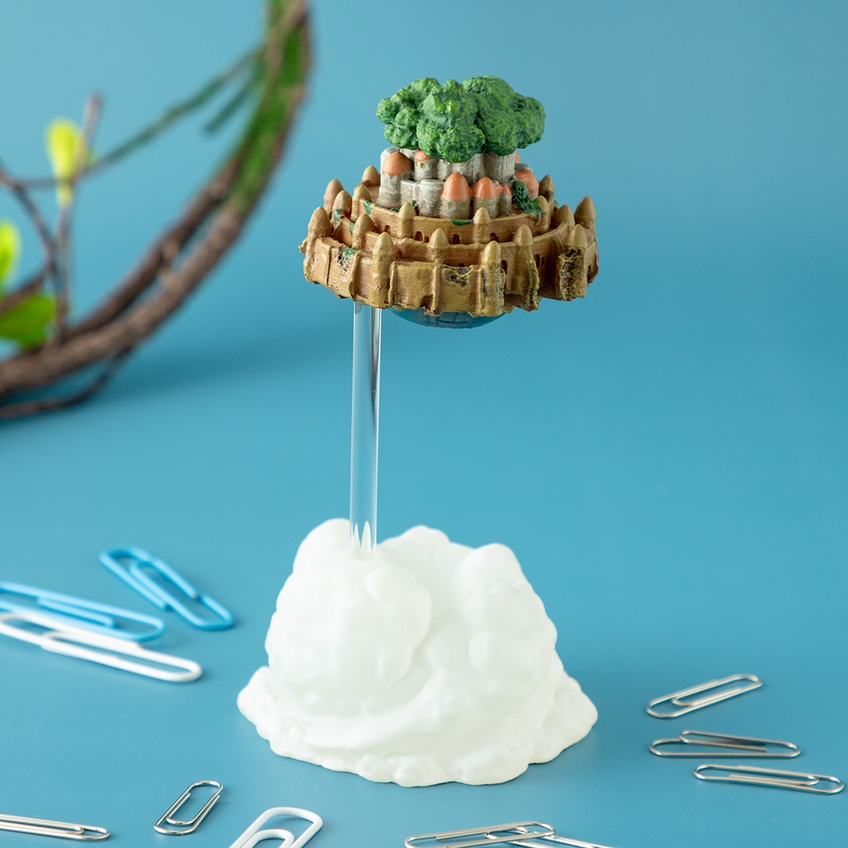 天空の城ラピュタ クリップホルダー ラピュタ城 | どんぐり