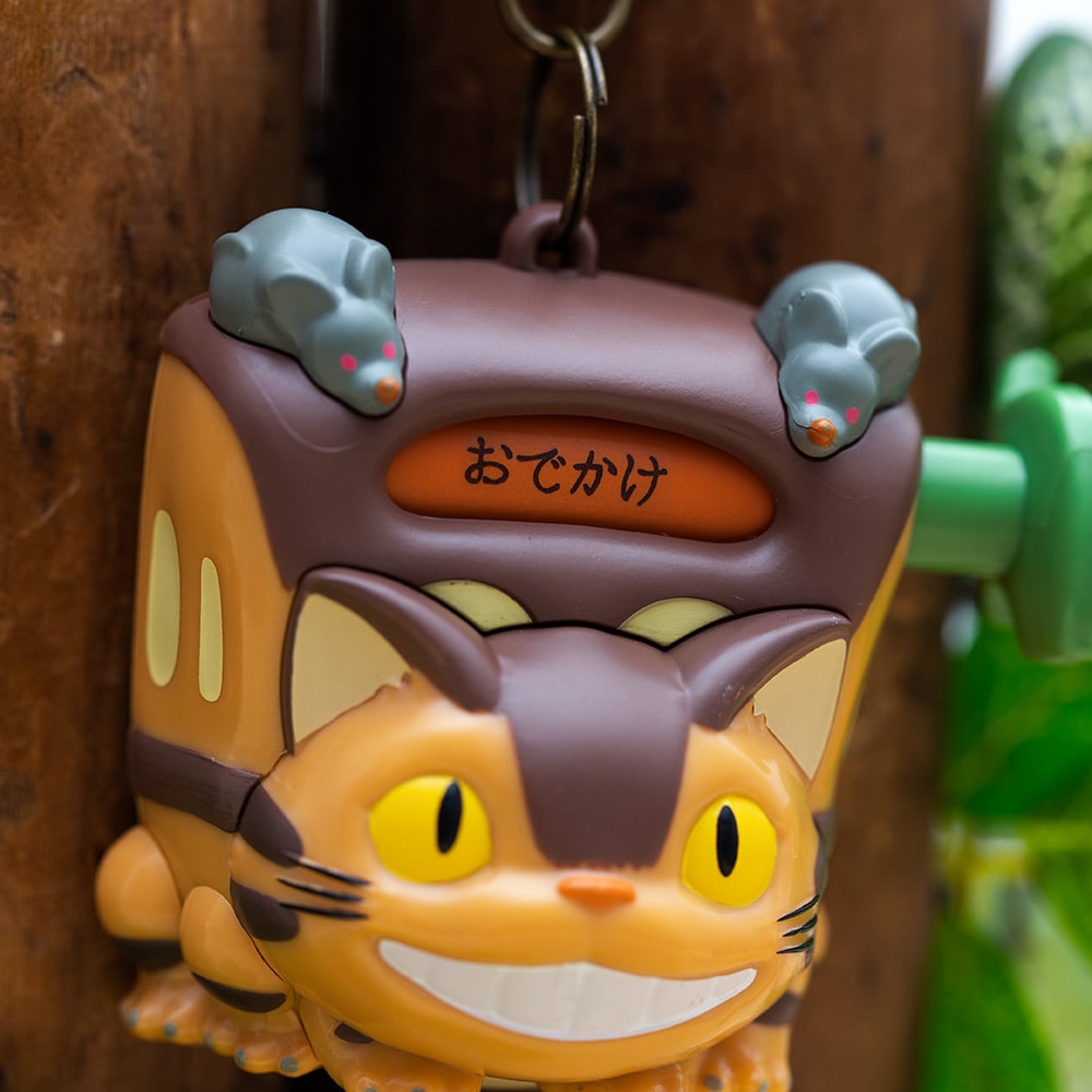 となりのトトロ ネコバスの行き先くるくるキーホルダー