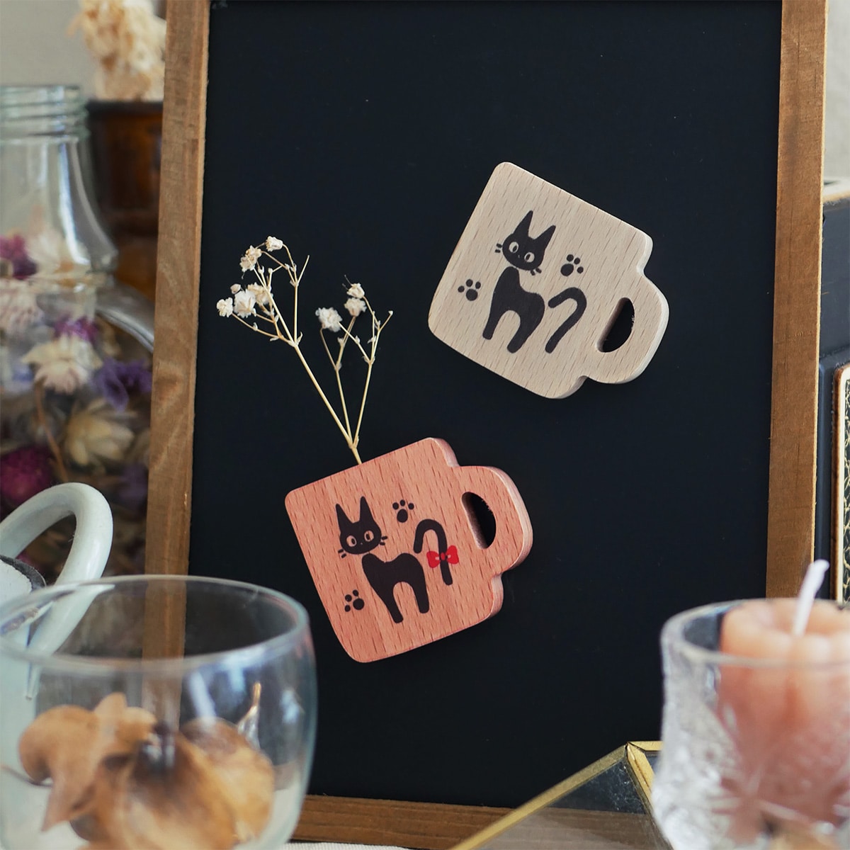 Donguri Closet】魔女の宅急便 ジジマグ木製マグネット ナチュラル