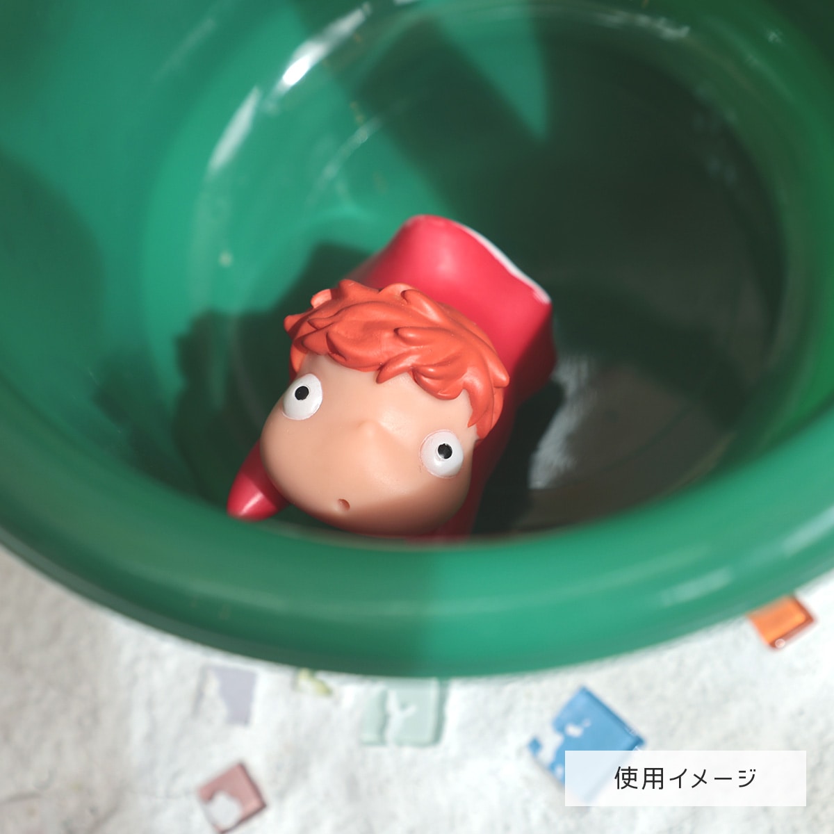 フィギュア　ポニョばけつ 「崖の上のポニョ」 イメージトレイ 崖の上のポニョ」イメージトレイ バケツ-正規品 通販
