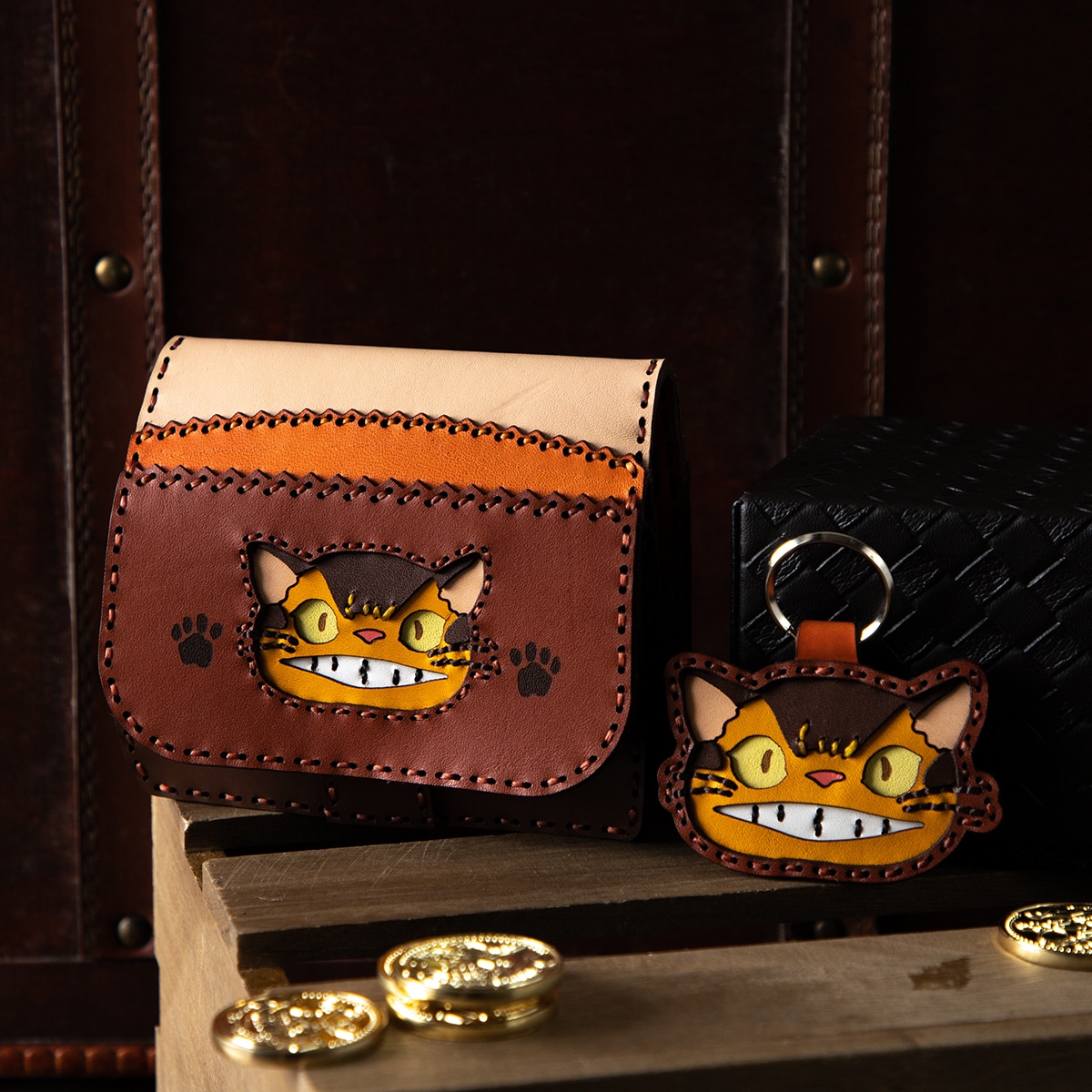 GBL】となりのトトロ オジャガデザイン ショートウォレット ネコバス  