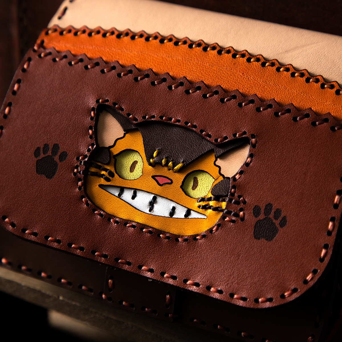 GBL】となりのトトロ オジャガデザイン ショートウォレット ネコバス  