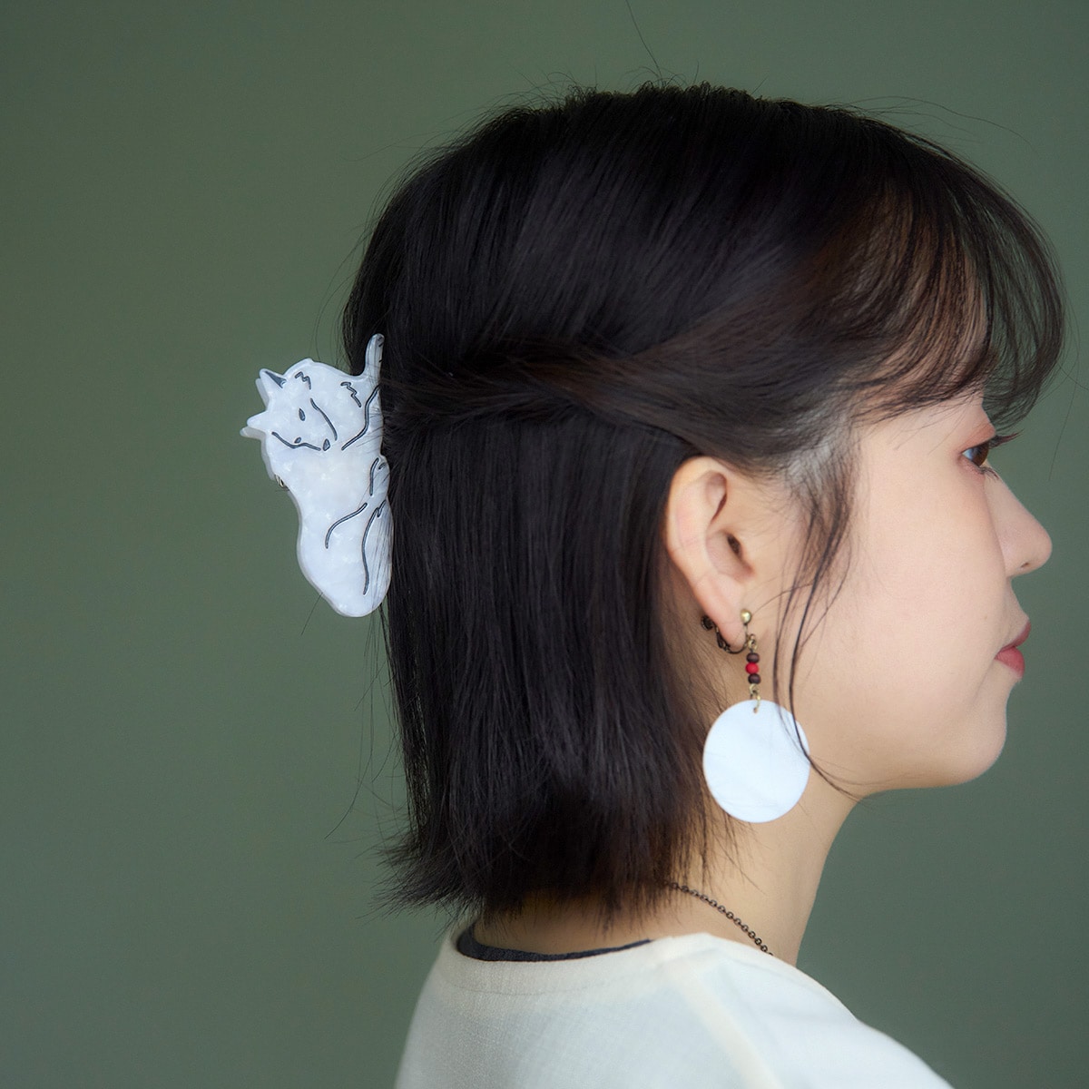muku ヘアクリップ HAIR CLIP/RIBBON×TWO TONE : ZOZOTOWN Yahoo