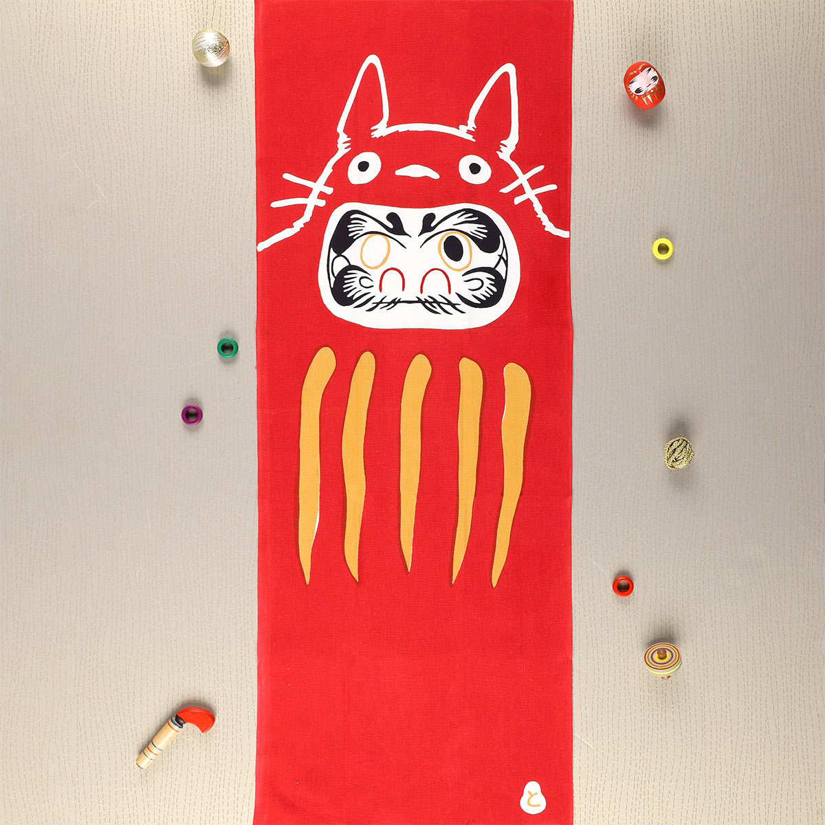 となりのトトロ 本染め手拭い 達磨ととろ | どんぐり共和国そらのうえ店