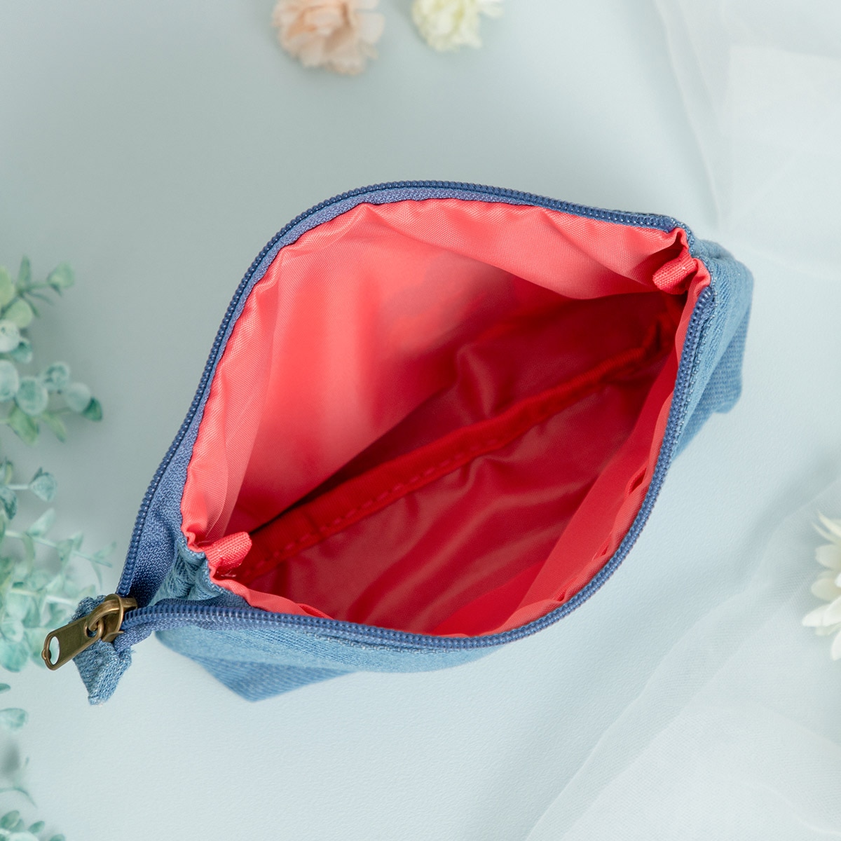 魔女の宅急便 デニム刺繍シリーズ マチ付きポーチ | どんぐり共和国