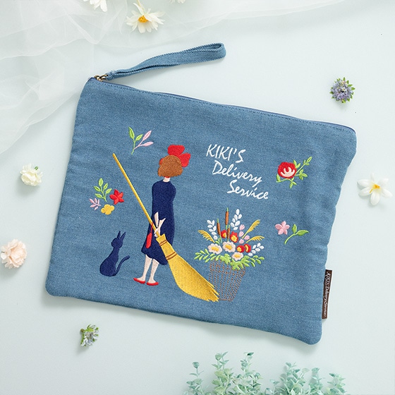 ブラックデニム♡刺繍のちょこっとお出かけミニバッグ♡ ブラックデニム♡刺繍のちょこっとお出かけミニバッグ♡