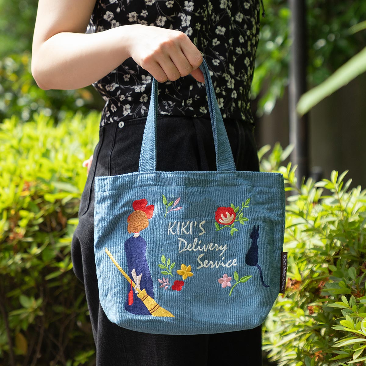 魔女の宅急便 デニム刺繍シリーズ ランチトートバッグ