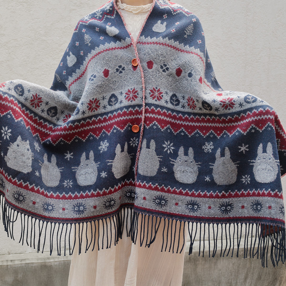 10/18(土)午前10時発売予定》となりのトトロ ボタン付ストール