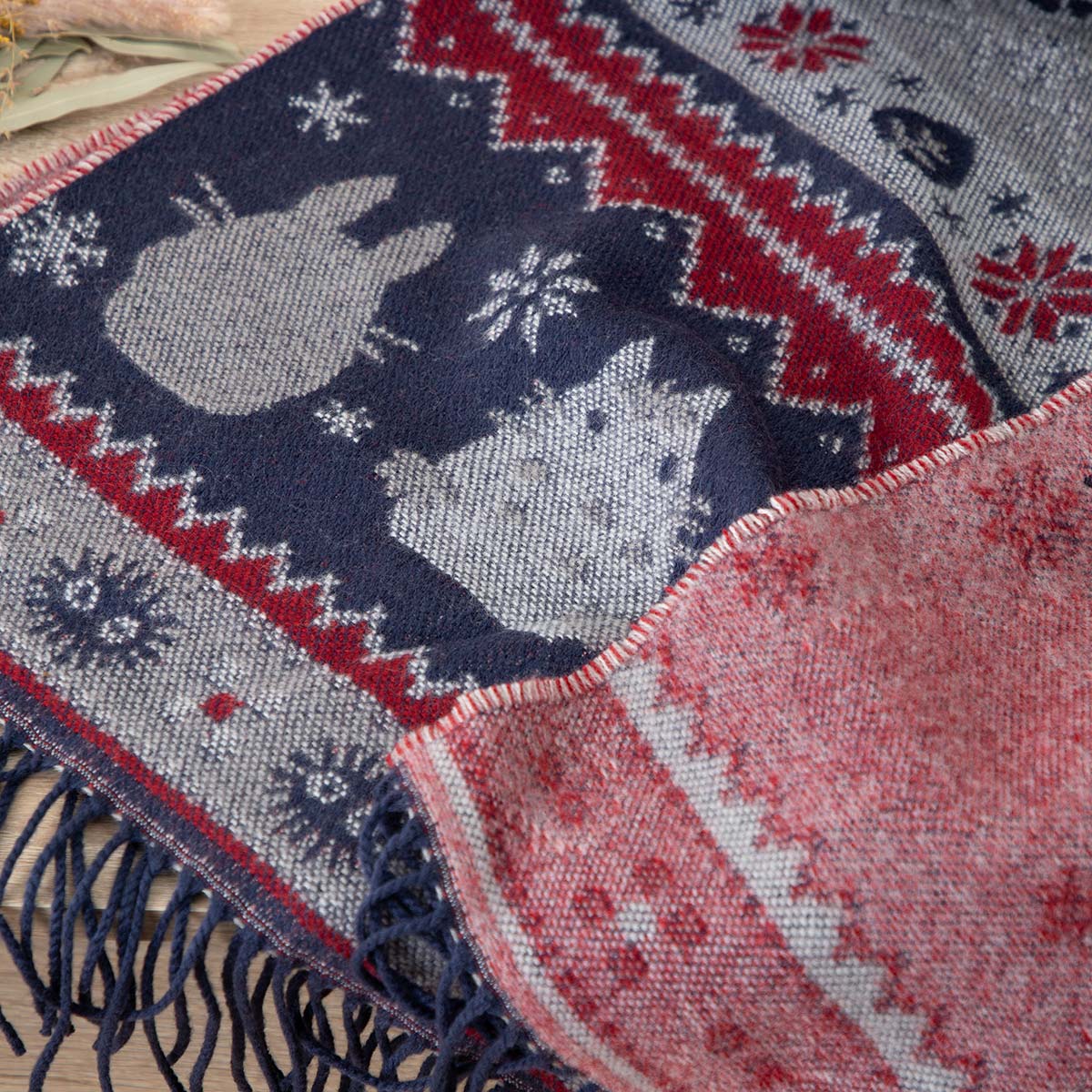 となりのトトロ ボタン付ストール 雪の結晶 | どんぐり共和国そらのうえ店