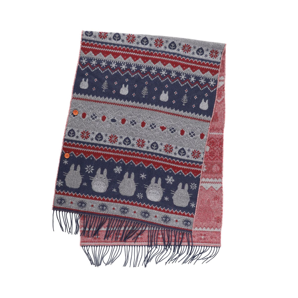 となりのトトロ ボタン付ストール 雪の結晶 | どんぐり共和国