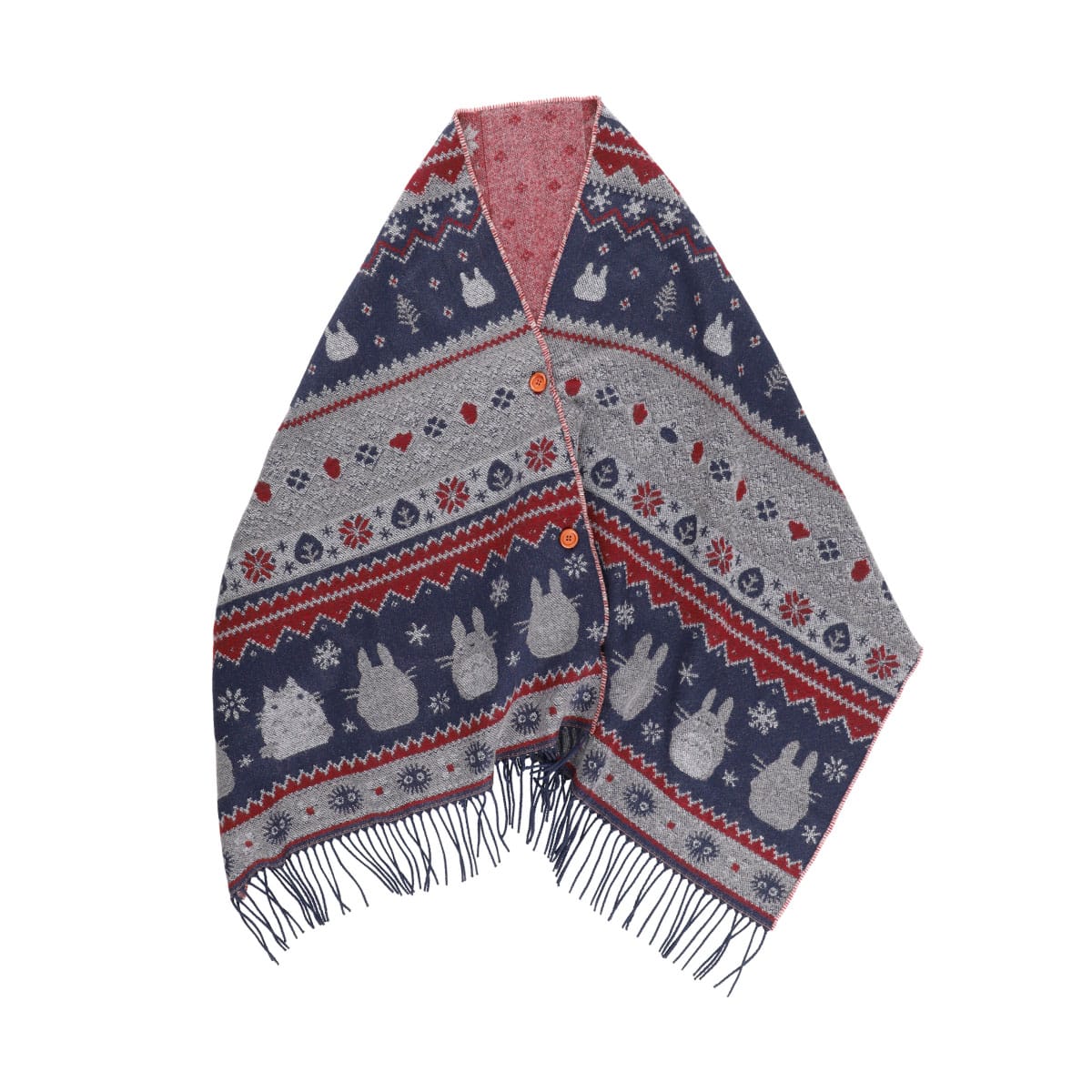 となりのトトロ ボタン付ストール 雪の結晶 | どんぐり共和国そらのうえ店