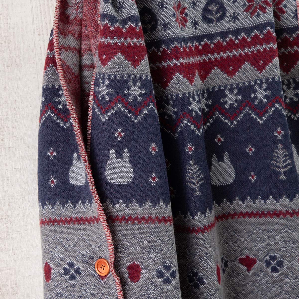 となりのトトロ ボタン付ストール 雪の結晶 | どんぐり共和国そらのうえ店