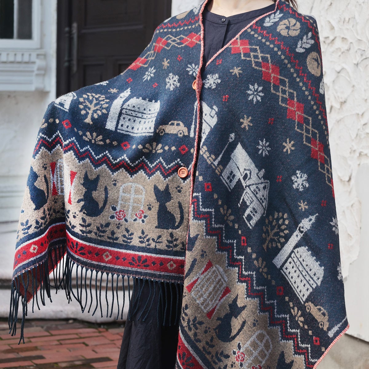 10/18(土)午前10時発売予定》魔女の宅急便 ボタン付ストール