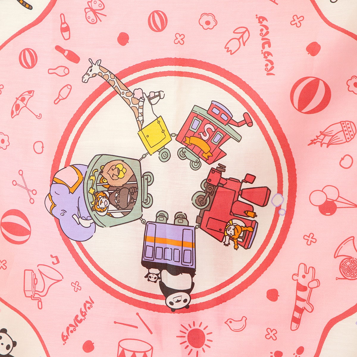 パンダコパンダ 大判ハンカチ 雨ふりサーカス | どんぐり共和国そらの