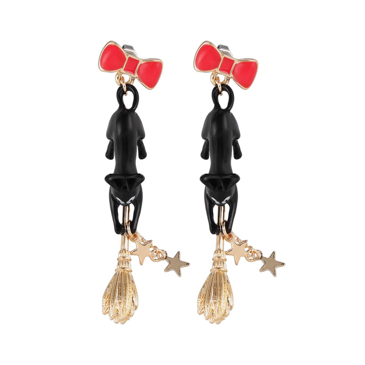 魔女の宅急便 キキへのおくりものシリーズ ホウキゆらゆらジジピアス