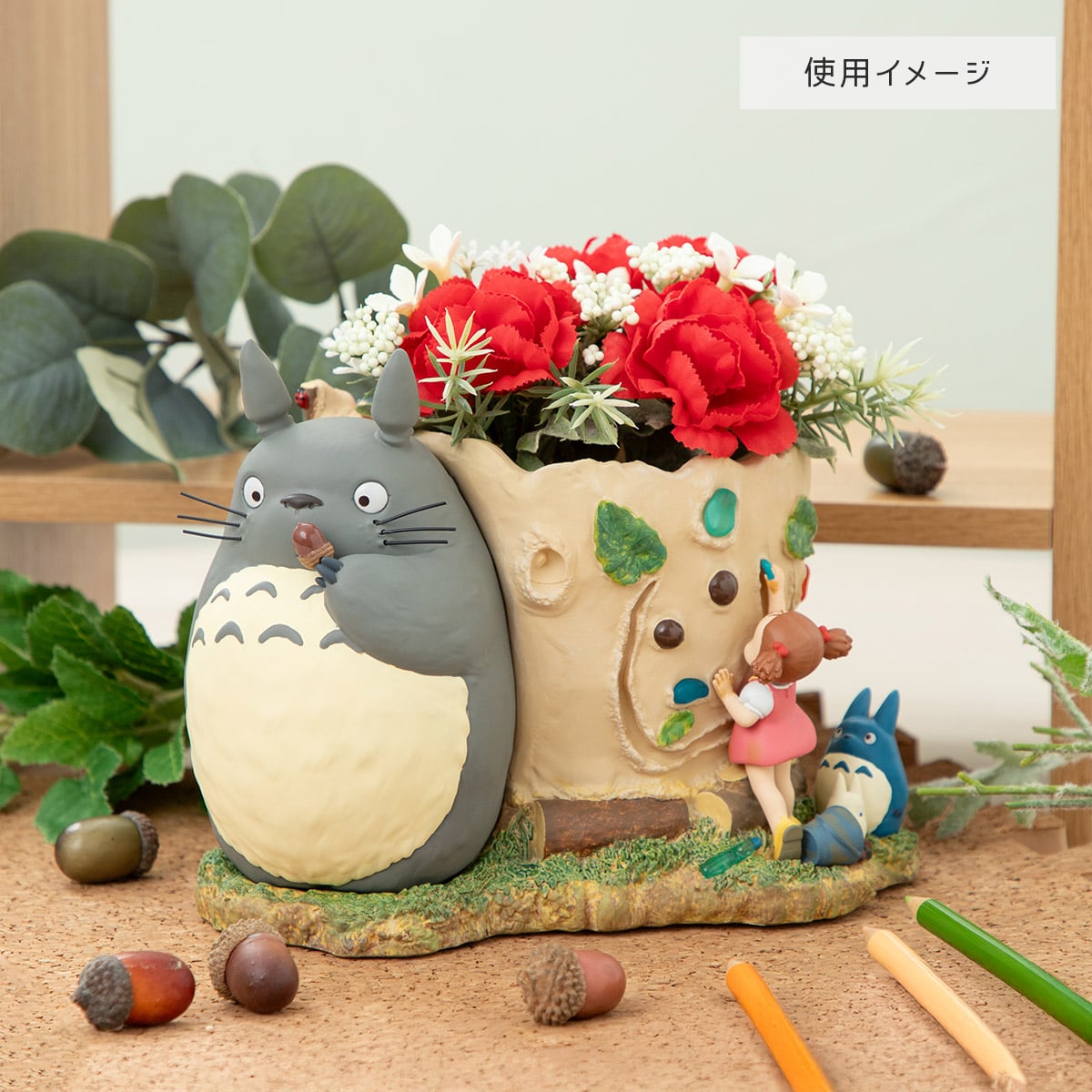 【希少レア】となりのトトロ♡ジオラマ「ごちそうポプリ　どんぐりつぼ」 となりのトトロ ジオラマボックス トトロとおえかきメイちゃん