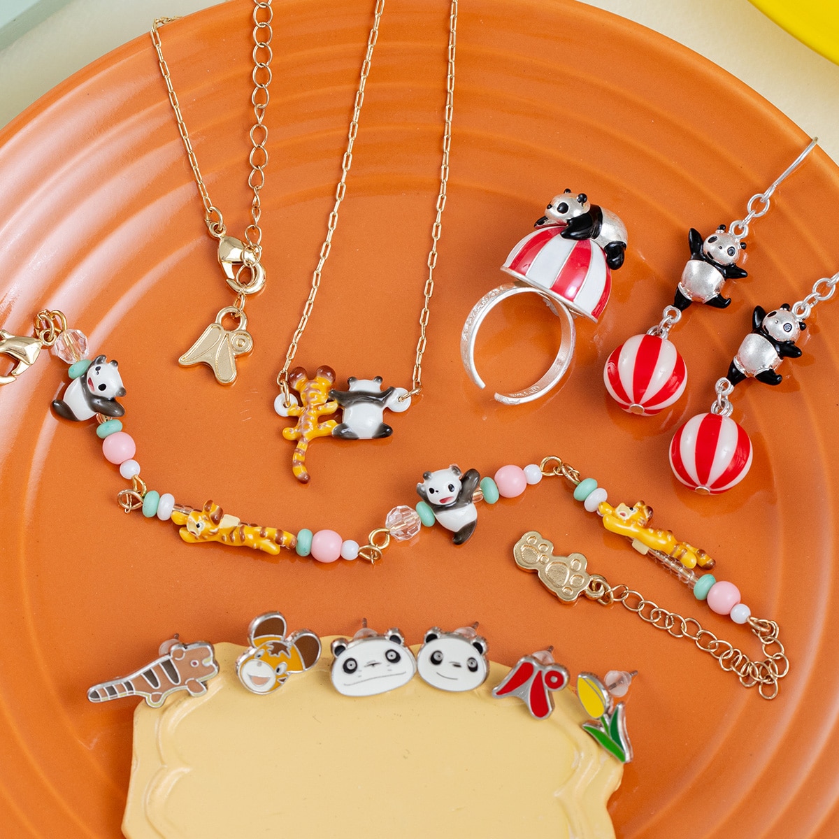 【磁力なし】アクセサリー まとめ売り ネックレス バングル リング パンダコパンダ ネックレス 僕のパパだぞ! | どんぐり共和国そらのうえ店
