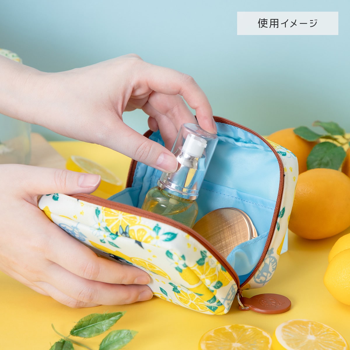 魔女の宅急便 【レモンフラワーシリーズ】 がばっとポーチ | どんぐり