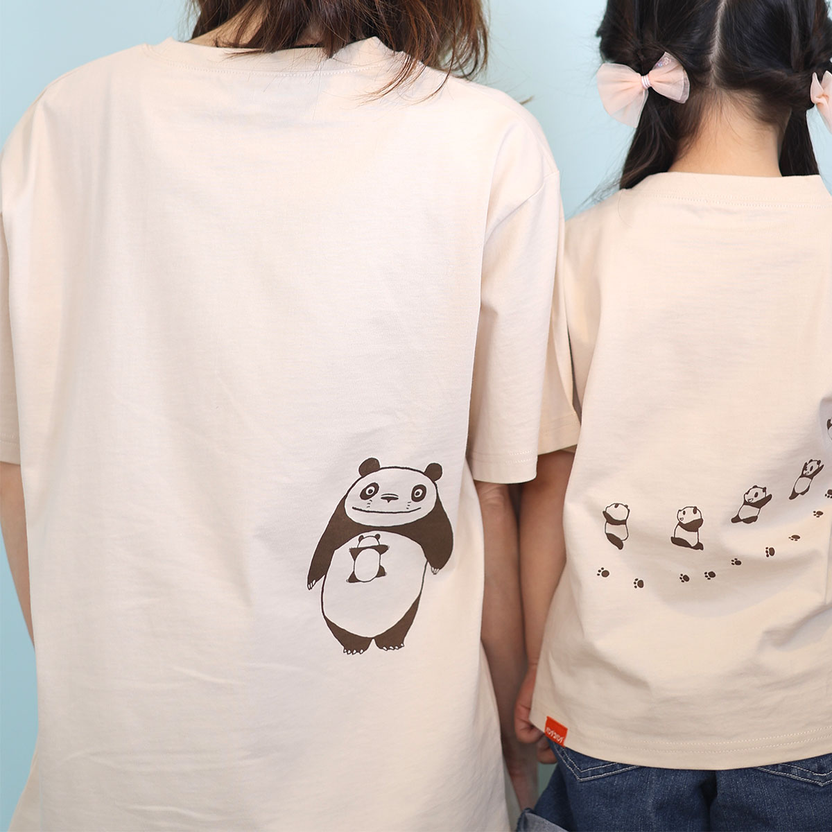 パンダコパンダ なかよしTシャツ だっこ おとな | どんぐり共和国そら