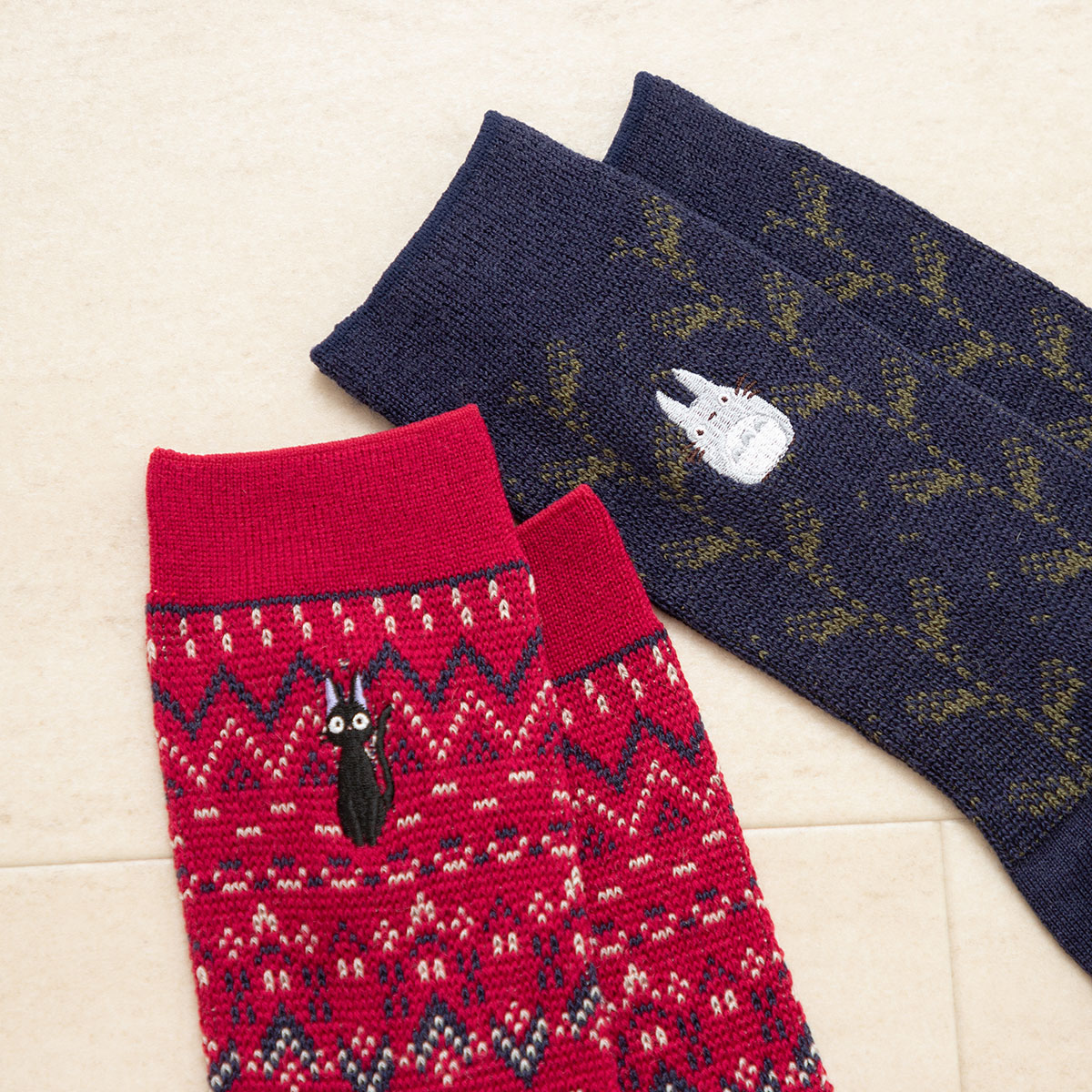 となりのトトロ 編み総柄ソックス（大トトロ） | どんぐり共和国そらの
