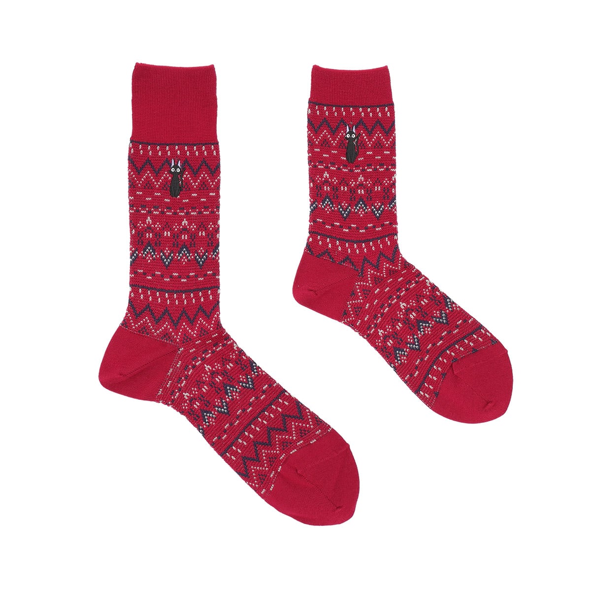 魔女の宅急便 編み総柄ソックス（ジジ） | どんぐり共和国そらのうえ店