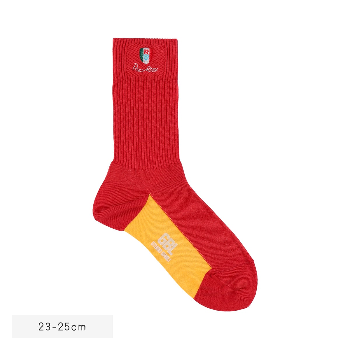 10/4(土)午前10時発売予定》【GBL】紅の豚 刺繍GBLソックス (赤