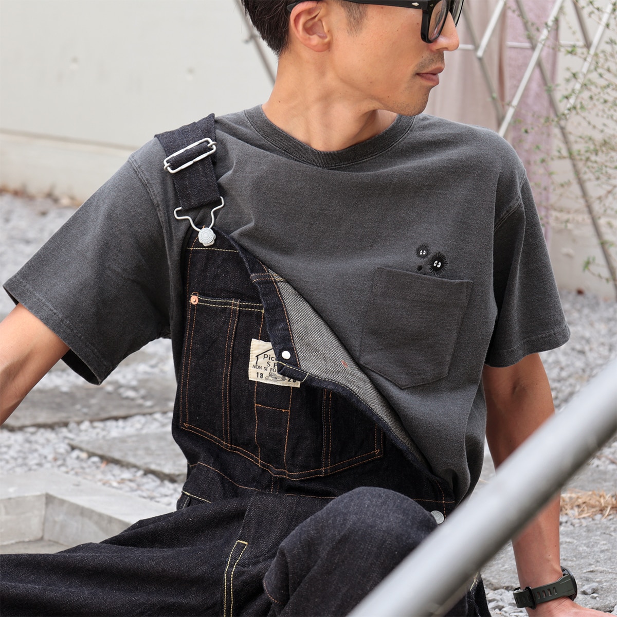 GBL】となりのトトロ Good On コラボポケット刺繍Tシャツ 
