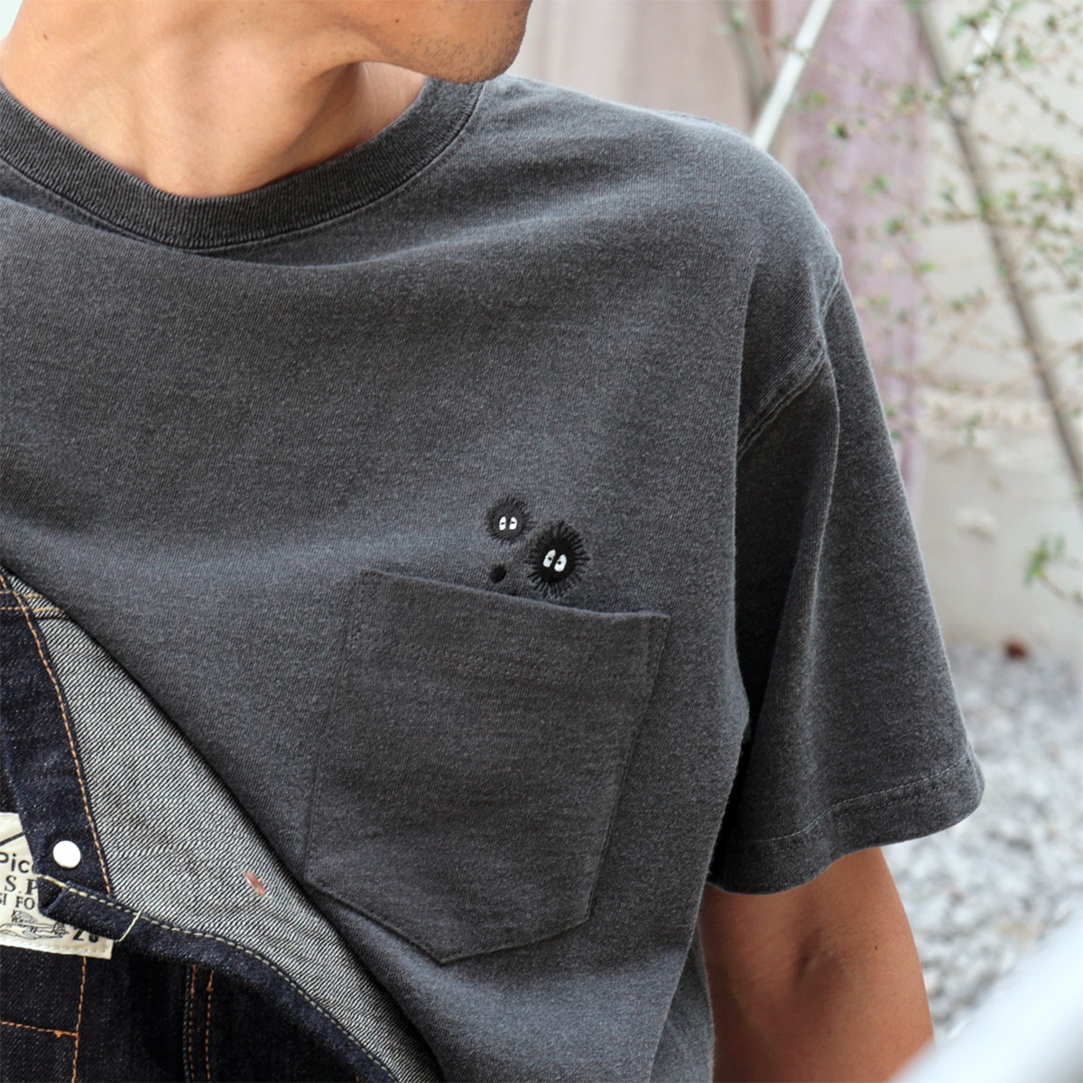 GBL】となりのトトロ Good On コラボポケット刺繍Tシャツ 