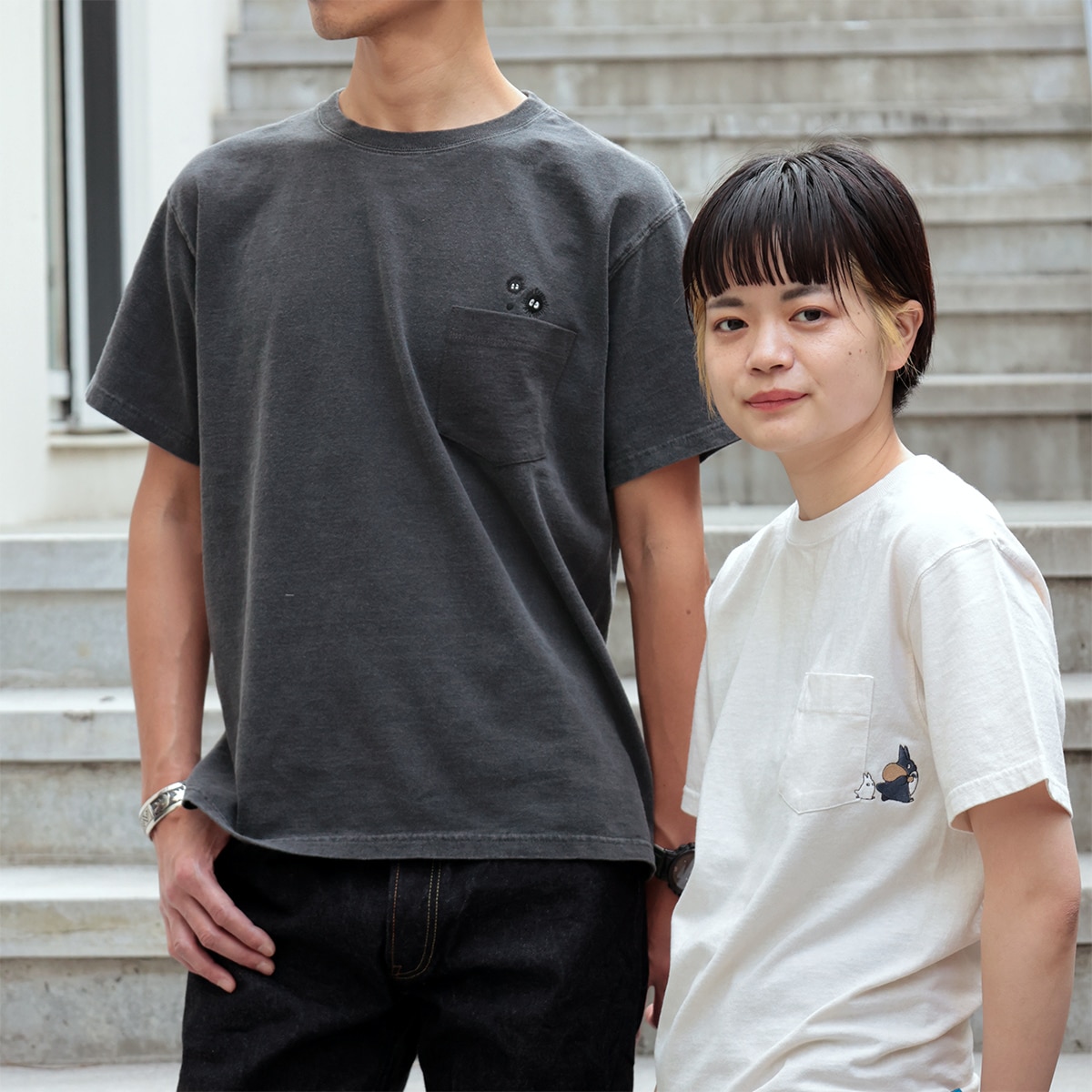 GBL】となりのトトロ Good On コラボポケット刺繍Tシャツ 
