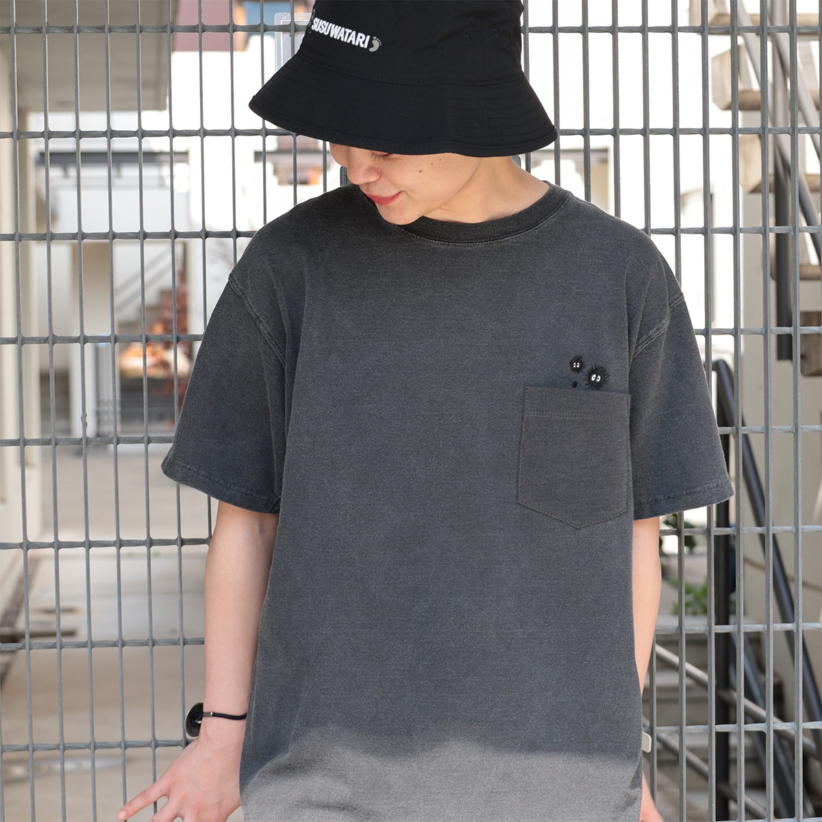GBL】となりのトトロ Good On コラボポケット刺繍Tシャツ 