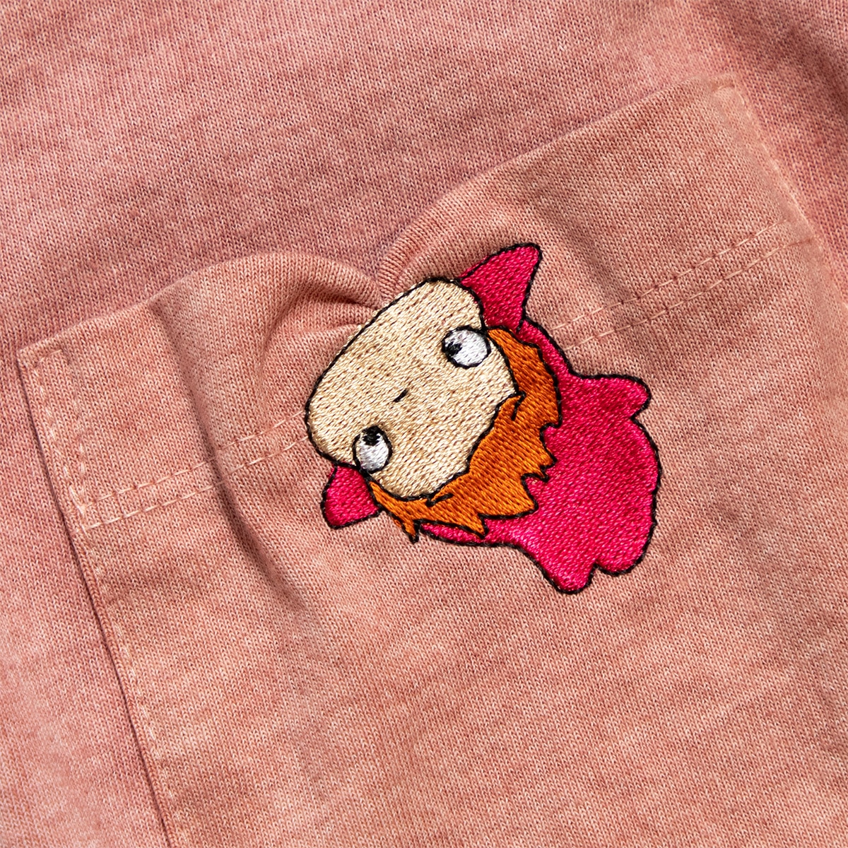 GBL】崖の上のポニョ Good On コラボポケット刺繍Tシャツ ポニョ 