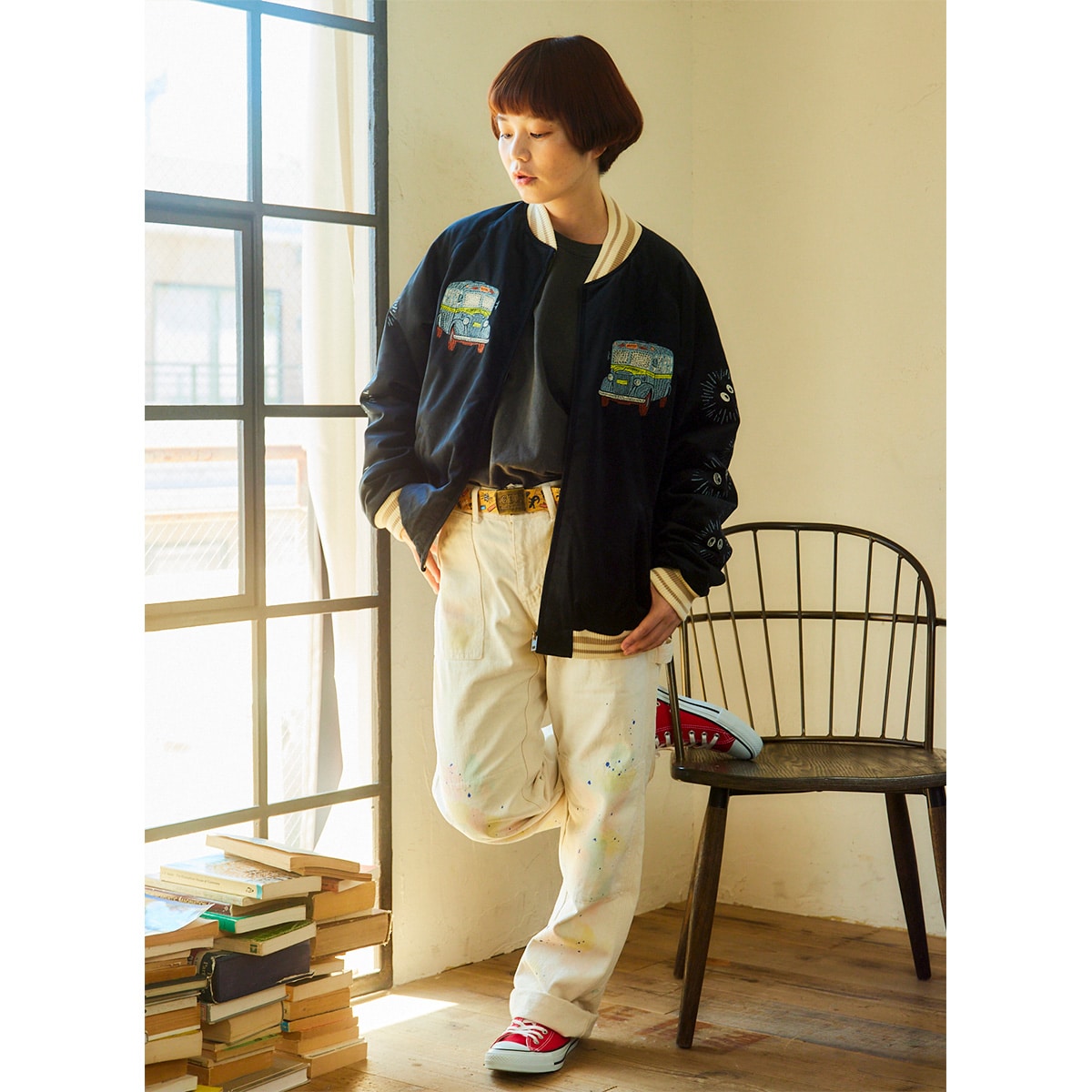 12/20(土)午前10時発売予定》【GBL】となりのトトロ 別珍スカジャン