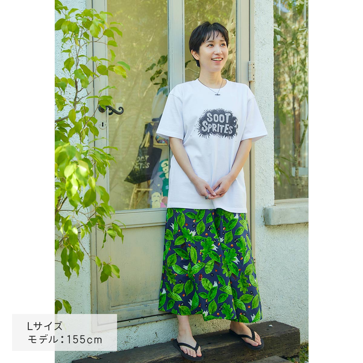 【GBL】となりのトトロ 2024Tシャツ マックロクロスケ (ピュアホワイト)